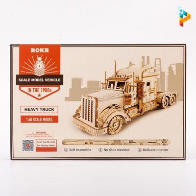 Truck américain camion de transport puzzle 3D en bois-Puzzledebois ™