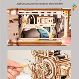 Vitascope rétroprojecteur de films classiques puzzle 3D mécanique en bois-Puzzledebois ™