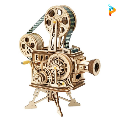 Vitascope rétroprojecteur de films classiques puzzle 3D mécanique en bois-Puzzledebois ™