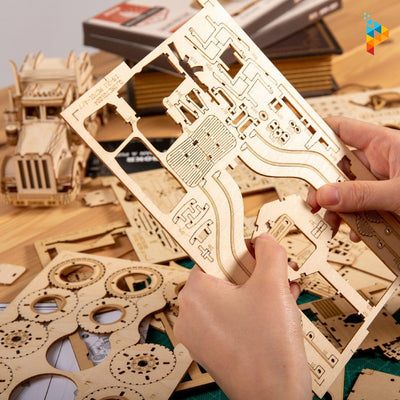 Voiture de course collection Grand Prix puzzle 3D en bois-Puzzledebois ™