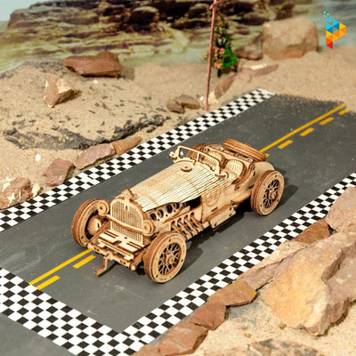Voiture de course collection Grand Prix puzzle 3D en bois-Puzzledebois ™